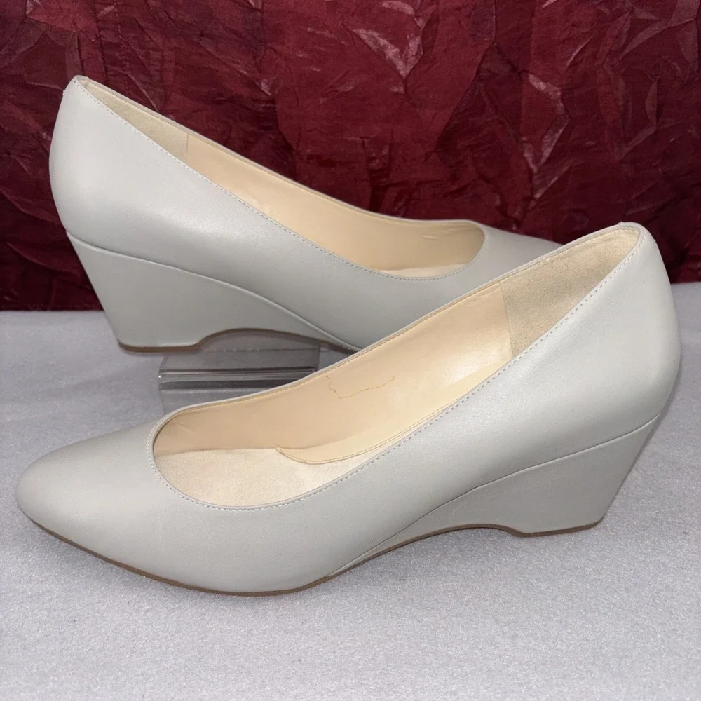 Cole Haan The Go to Wedge Limestone Grey Shoes Waterproof Womens Size US 10.5 B